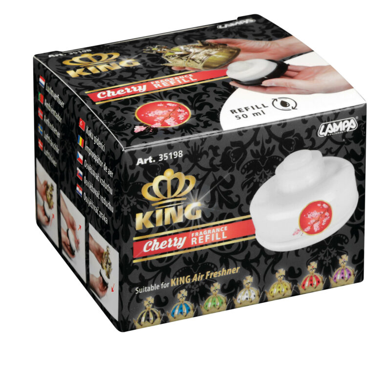 King, deodorante per ambiente, ricarica 50 ml - Ciliegia - immagine 3