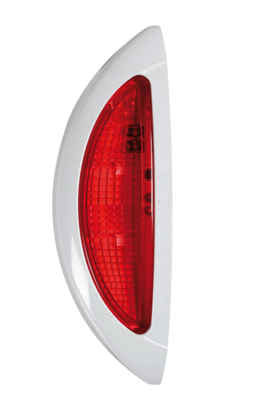 Luce supplementare a 4 Led bianco/rosso, 9/32V - Scocca bianco - immagine 2