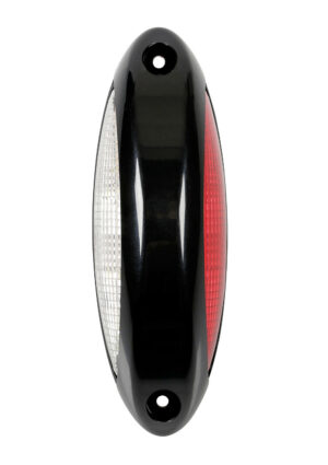Luce supplementare a 4 Led bianco/rosso, 9/32V - Scocca nero