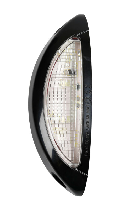 Luce supplementare a 4 Led bianco/rosso, 9/32V - Scocca nero - immagine 3