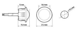Luce da incasso a Led, 12/24V - Bianco - immagine 3