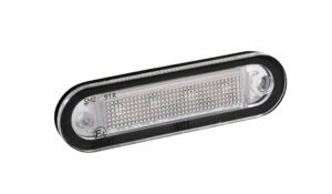 Luce a 4 led, montaggio ad incasso, 12/24V - Arancio
