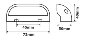 Fanale a Led smd, illuminazione targa, 10/30V - immagine 5