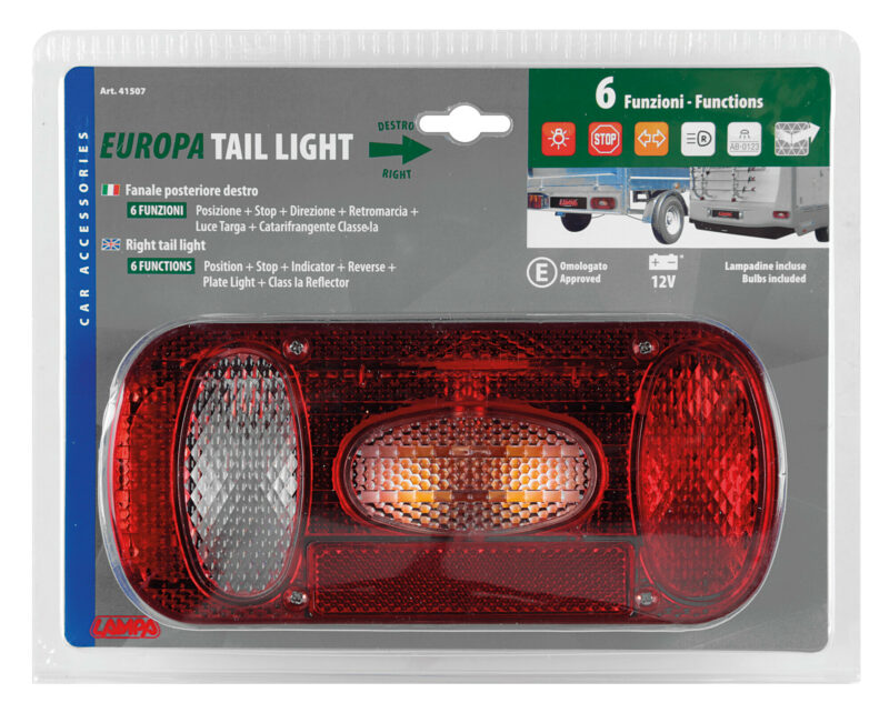 Europa, fanale posteriore 6 funzioni 12V - Destro - immagine 5