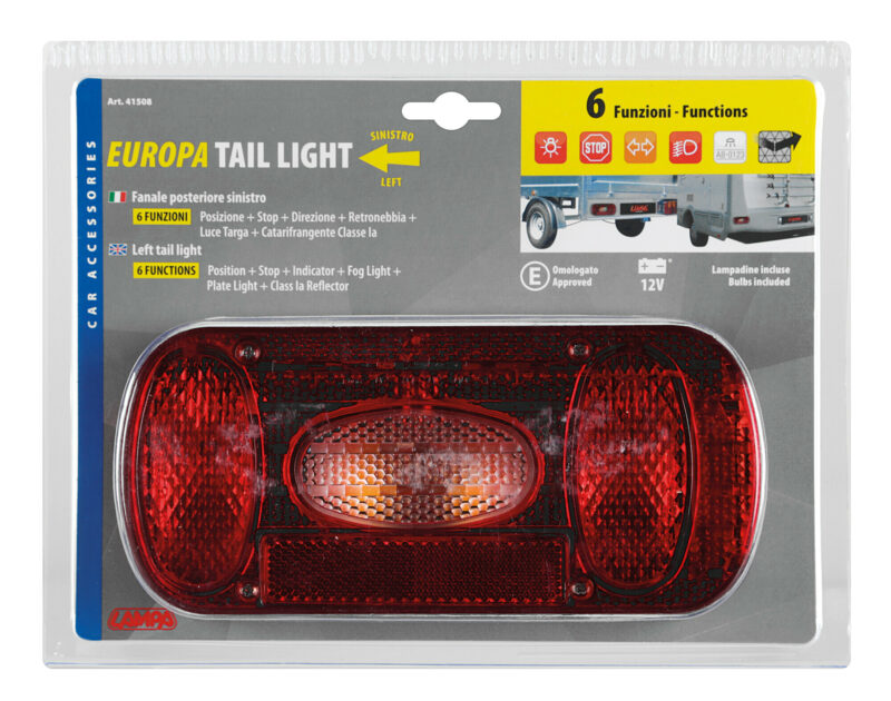 Europa, fanale posteriore 6 funzioni 12V - Sinistro - immagine 3