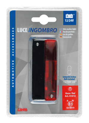 Luce ingombro, 12/24V - Rosso - immagine 2