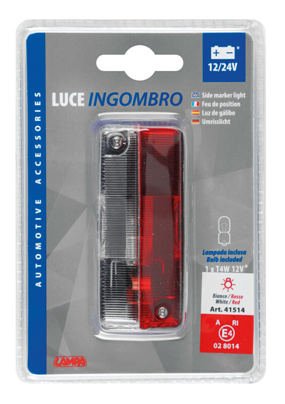 Luce ingombro, 12/24V - Bianco/Rosso - immagine 4