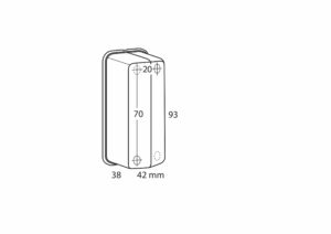 Luce ingombro, 12/24V - Bianco/Rosso - immagine 3