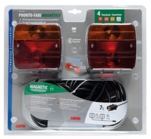 Pronto-Fari, kit di segnalazione posteriore magnetico, 12V - immagine 4