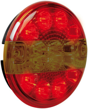 Fanale rotondo posteriore Led 3 funzioni, 12/24V - immagine 2