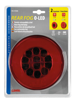 Rear fog O-LED, fanale retronebbia e posizione a led, 12/24V - immagine 4