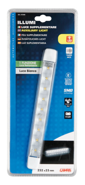 Illumi, luce ingombro a 9 Led, montaggio in superficie, 12/24V - Bianco - 1 funzione - immagine 5