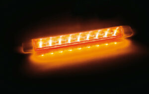 Illumi, luce ingombro a 9 Led, montaggio in superficie, 12/24V - Arancio - 1 funzione - immagine 2