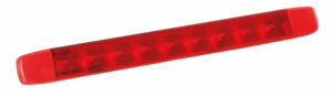 Illumi, luce ingombro a 9 Led, montaggio in superficie, 12/24V - Rosso - 2 funzioni