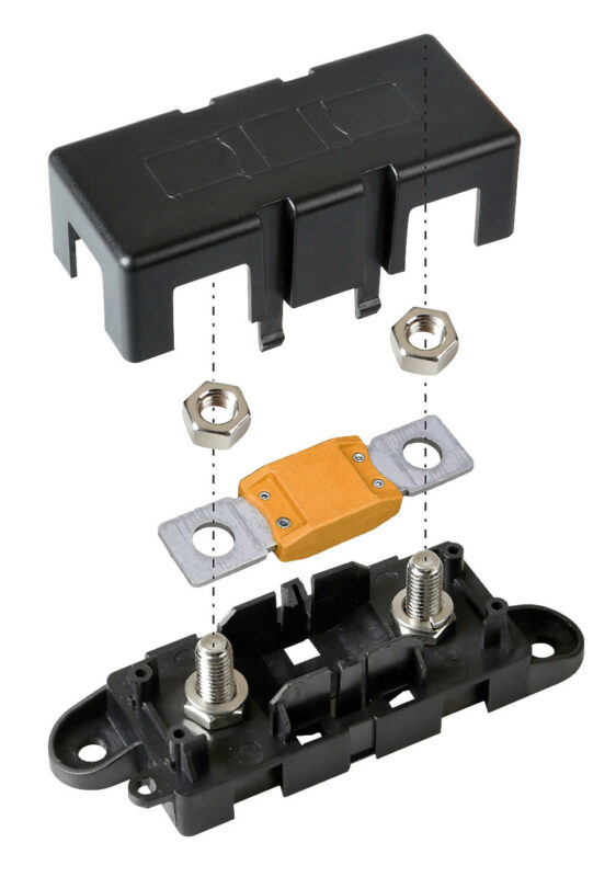 Porta fusibile tipo ANL con coperchio - immagine 2