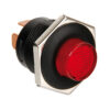Interruttore a pulsante con spia a Led - 12/24V - Rosso
