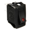 Micro interruttore con spia a Led - 12/24V - Rosso