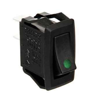 Micro interruttore con spia a Led - 12/24V - Verde