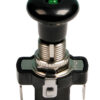 Interruttore tira-spingi con spia a Led - 12/24V - Verde - 10A