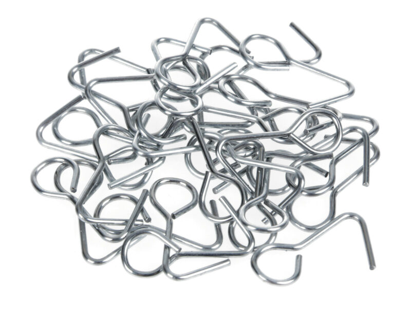 Set gancetti metallo per fodere/schienali - 30 pz - immagine 2