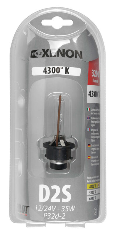 Lampada HID Xenon 4.300°K - D2S - 35W - P32d-2 - 1 pz - D/Blister - immagine 4
