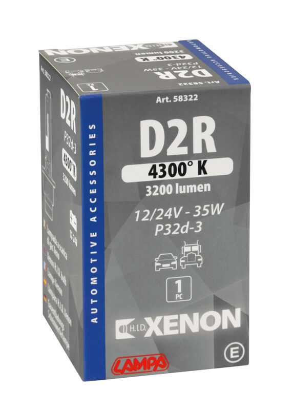 Lampada HID Xenon 4.300°K - D2R - 35W - P32d-3 - 1 pz - Scatola - immagine 4