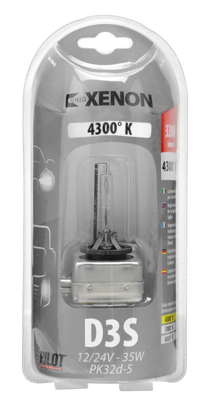 Lampada HID Xenon 4.300°K - D3S - 35W - PK32d-5 - 1 pz - D/Blister - immagine 4