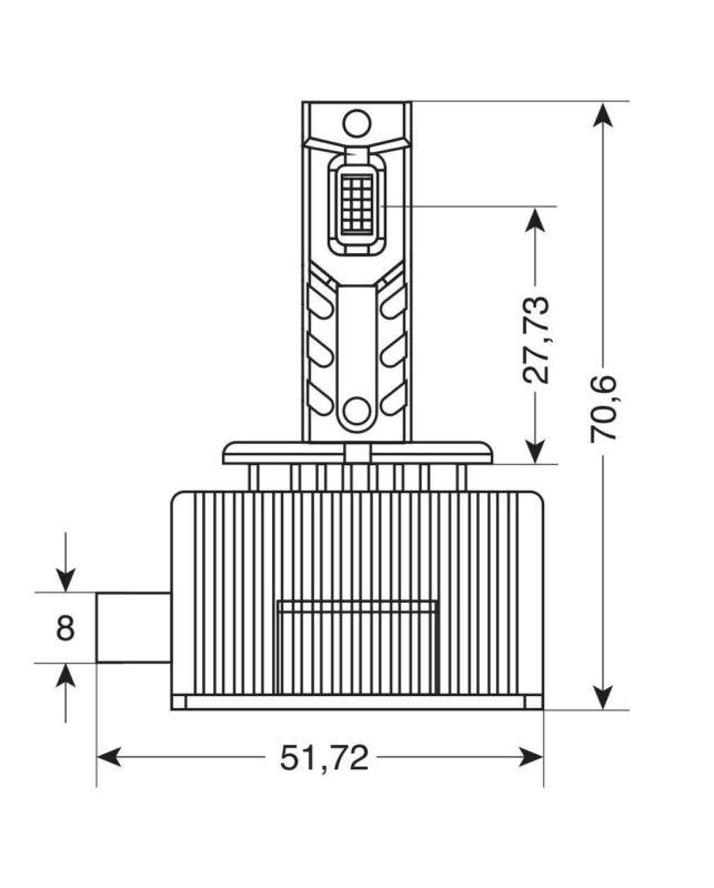 12-24V Lampade a Led per conversione fari Xenon - (D3S-D3R) - 35W - 2 pz - Scatola - immagine 2