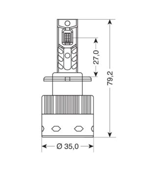 12-24V Lampade a Led per conversione fari Xenon - (D4S-D4R) - 35W - 2 pz  - Scatola - immagine 2