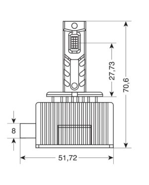 12-24V Lampade a Led per conversione fari Xenon - (D8S) - 35W - 2 pz - Scatola - immagine 2