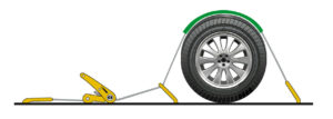 Nastro tensore con cricchetto per bisarca, gancio girevole - 5000 Kg - 5x250 cm - immagine 5
