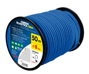 Corda elastica in bobina - Ø 8 mm - 50 m - Blu