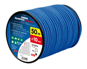 Corda elastica in bobina - Ø 10 mm - 50 m - Blu