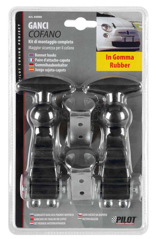 GC-3, coppia ganci cofano in gomma - immagine 2