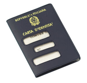 Porta carta d'identità cartacea (vecchio formato)