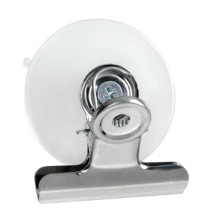 Set 2 clips in metallo con ventosa - S - 50 mm - immagine 2
