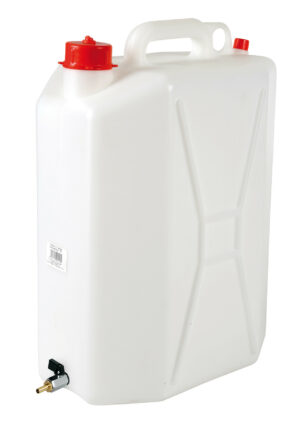 Tanica in polietilene con rubinetto in metallo - 25 L - Verticale