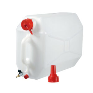 Tanica in polietilene con rubinetto in metallo - 15 L - Orizzontale