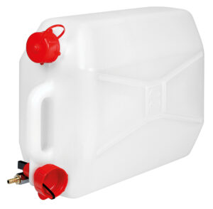 Tanica in polietilene con rubinetto in metallo - 20 L - Orizzontale