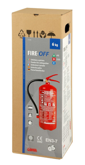 Fire-Off, estintore a polvere, 6 Kg - immagine 2