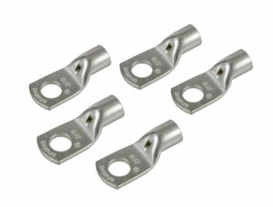 Set 5 pz capicorda da graffare in rame stagnato - sezione 35 mm² - foro 10 mm