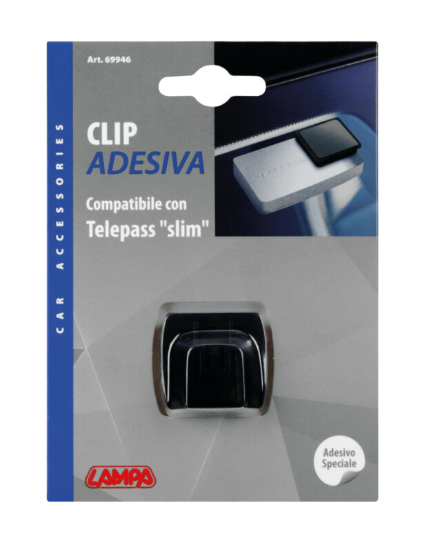 Clip adesiva compatibile con Telepass Slim - 1 pz - immagine 3