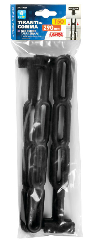 Set 4 tiranti in gomma NBR - 290x50 mm - immagine 4