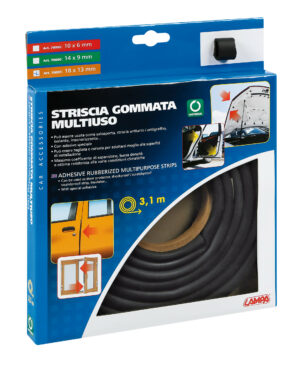 Striscia gommata multiuso - 310 cm - 18x13 mm - immagine 2