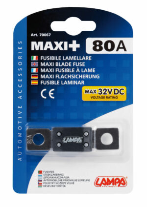 Maxi+, fusibile lamellare tipo ANL 12/32V - 80A - immagine 4