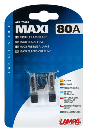 Fusibile lamellare Maxi, 12/32V - 80A - immagine 2