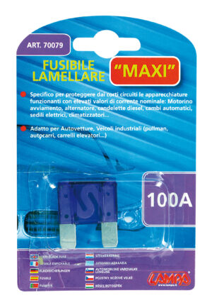 Fusibile lamellare Maxi, 12/32V - 100A - immagine 2