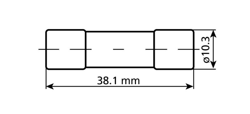 Fusibile AGU in vetro, 12/32V - 10A - immagine 2