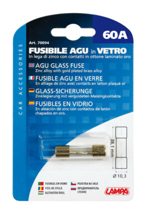 Fusibile AGU in vetro, 12/32V - 60A - immagine 2