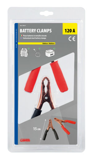 Coppia pinze batteria - 15 cm - 120A - immagine 2